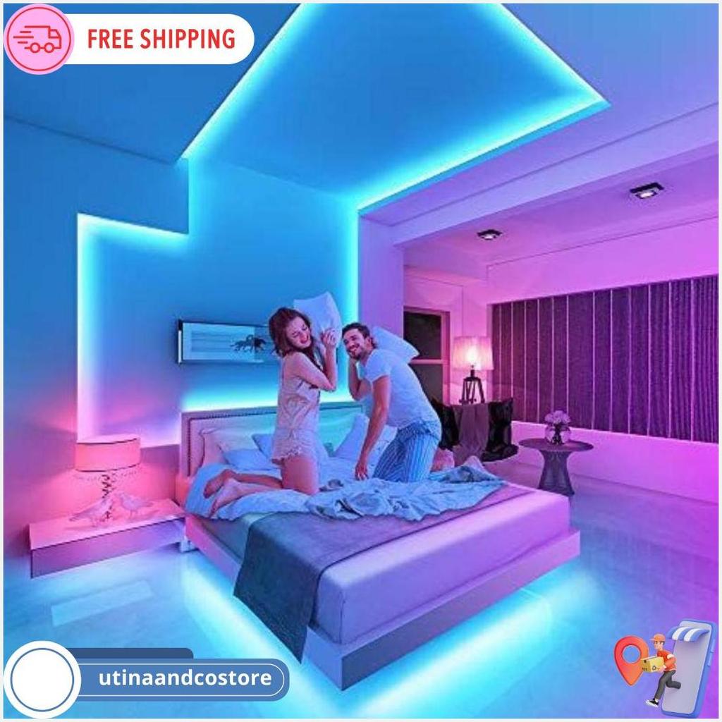 [3528 10M] Lampu Led Strip Rgb 16 Warna Remote Tiktok Warna Warni Lampu Kamar Dinding Terlaris
