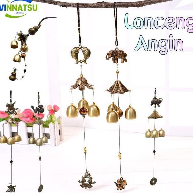 Vinnatsu Lonceng Angin Chimes Luar Ruang Lonceng Angin Halaman Copper Antique Windchime Wall Hanging