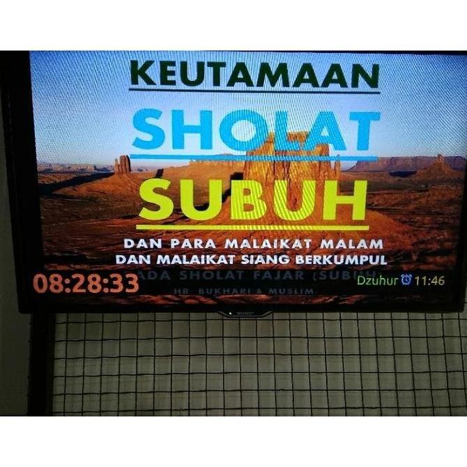 New- Jam Sholat TV Controller Jam Waktu Sholat TV - Jam Sholat TV