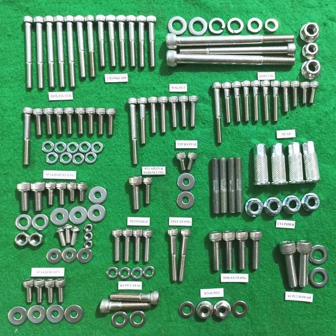 Baut set mesin Rx King RxK RxS