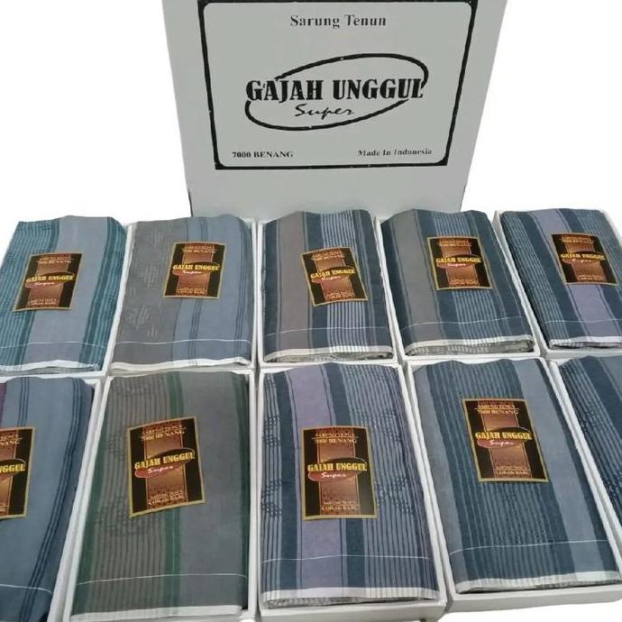 Terjangkau Paket Hemat 4 Pics Sarung Murah Sarung Dewasa /Sarung Majalaya Gajah Unggul Polyester  Mu