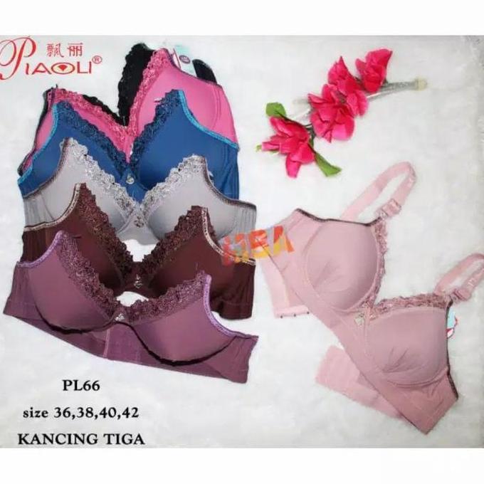 Murah BH PIAOLI PL 66 - PL 56 - BH BUSA TANPA KAWAT - BH PIAOLI BRUKAT Non COD