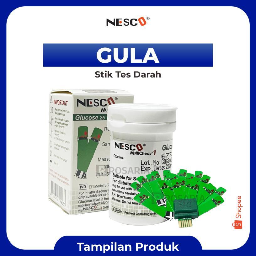 Strip Gula Darah Nesco Stik Gcu Glucose Tes Gula Darah Terlaris
