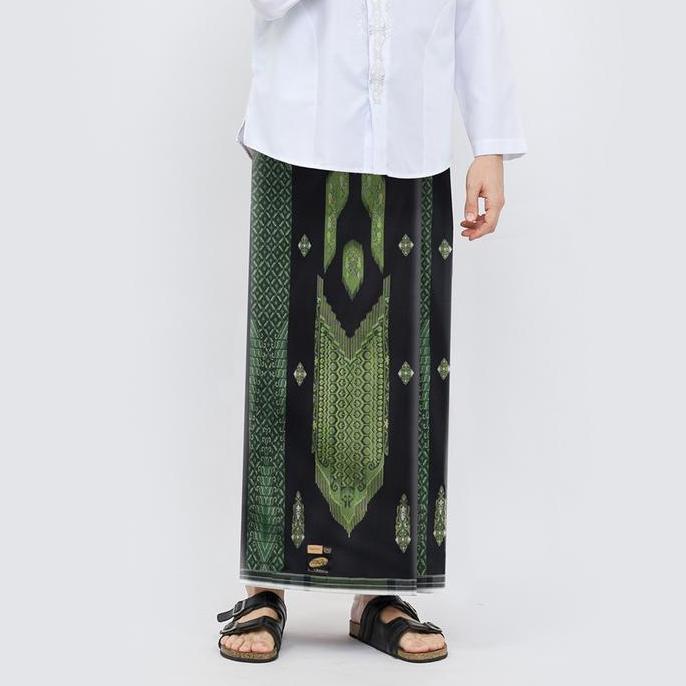 Diskon Sarung Atlas Super Premium 980 Motif A9 Jgl Hitam Hijau 06