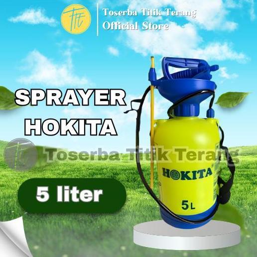 TERMURAH - Sprayer Manual Hokita 5 Liter alat semprot hama & tangki semprot desinfektan ORIGINAL Tan