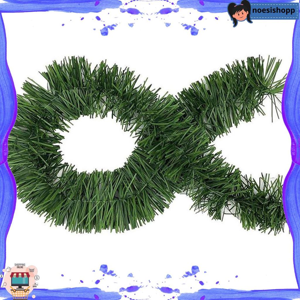 Sale ACC69 Aksesoris Tinsel Slinger GREEN HIJAU (3 Meter x 9cm) Rumbai Gaba Gaba Bulat Tebal Hiasan 
