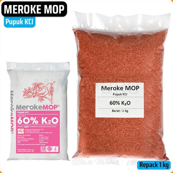 MEROKE MOP, 1 KG | PUPUK KALIUM KLORIDA