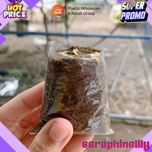 Gradeori Polybag Semai 6X7 Plastik Semai/Polybag Benih 1Ikat= 1000Pcs Polybag Cabai