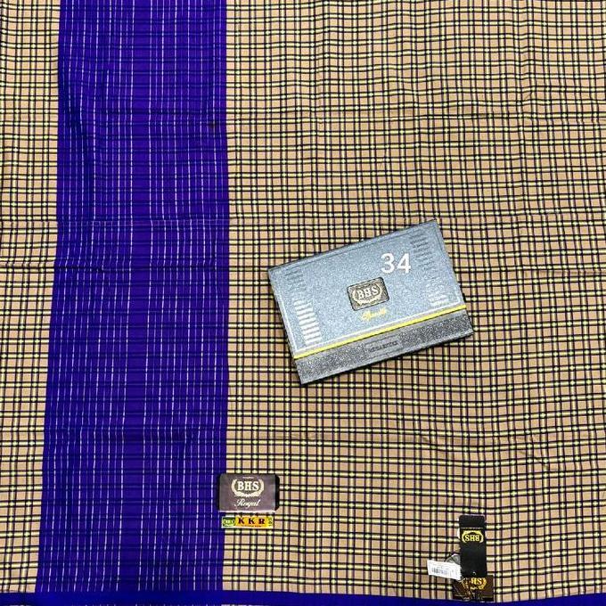 Miliki Sarung Bhs Royal Kotak Kotak Lawas Motif Kdm Kulitas Silver