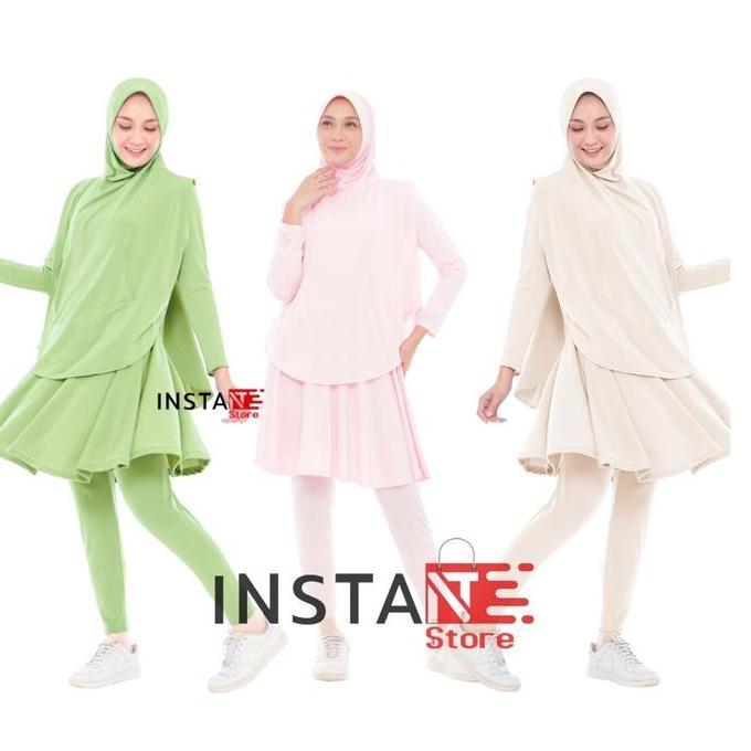 baju olah raga muslimah baju olah raga wanita hijab Setelan olahraga wanita Muslimah kekinian Skirt 