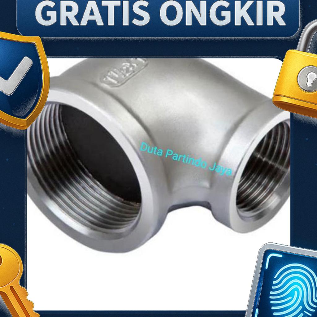 V-Sok Elbow / Reducer Elbow Stainless Drat 2 X 1 1/4 Inchi