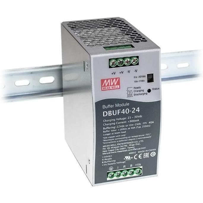 Terbaru UPS Buffer Modul (No Inrush) 24V DC 40A Meanwell DBUF40-24 magn4 Berkualitas