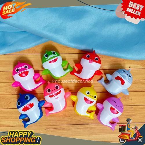 Teratas Topper Baby Shark Set Lucu Hiasan Kue Ulang Tahun Dekorasi Birthday Cake Mainan Pajangan Ika