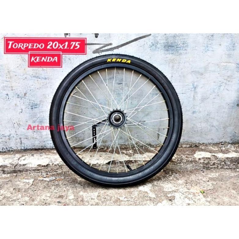 Roda sepeda velg torpedo 20 x 1.75 kenda wheelset 20 velg sepeda 20 torpedo