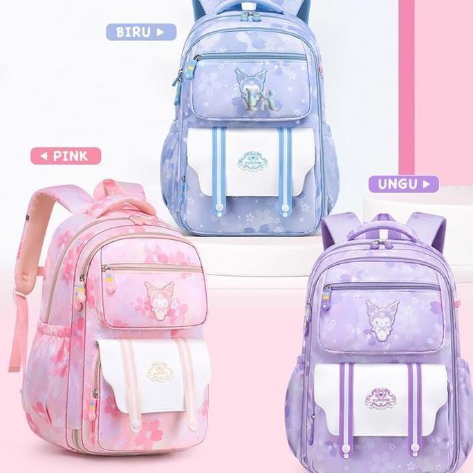 Lnr Shop Tas Sekolah Ransel Gendong Tema Sanrio Kuromi Untuk Anak Perempuan Model Kulkas Playgroup T