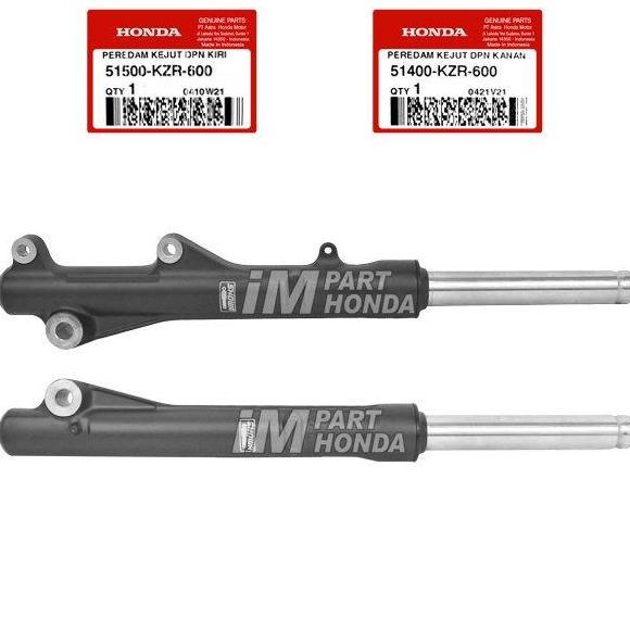 51400-KZR-600 51500-KZR-600 Shock Depan Kanan Kiri Beat Scoopy Vario 110 Fi Vario 125 150 LED 2015 -