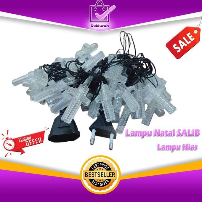 Lampu Natal SALIB Lampu Hias Tumblr 0598