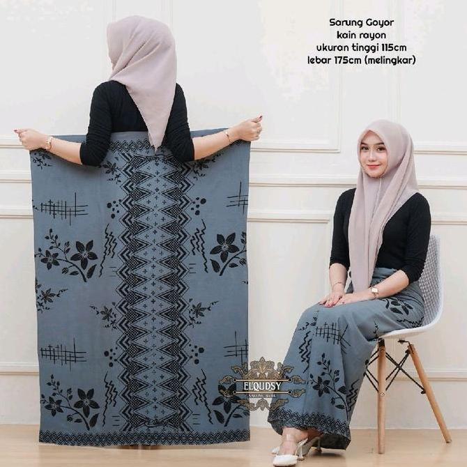 Terjangkau AfiSarung Goyor Batik Wanita Sarung Pesantren Sarung Santri Putri Sarung Rayon Goyor Saru