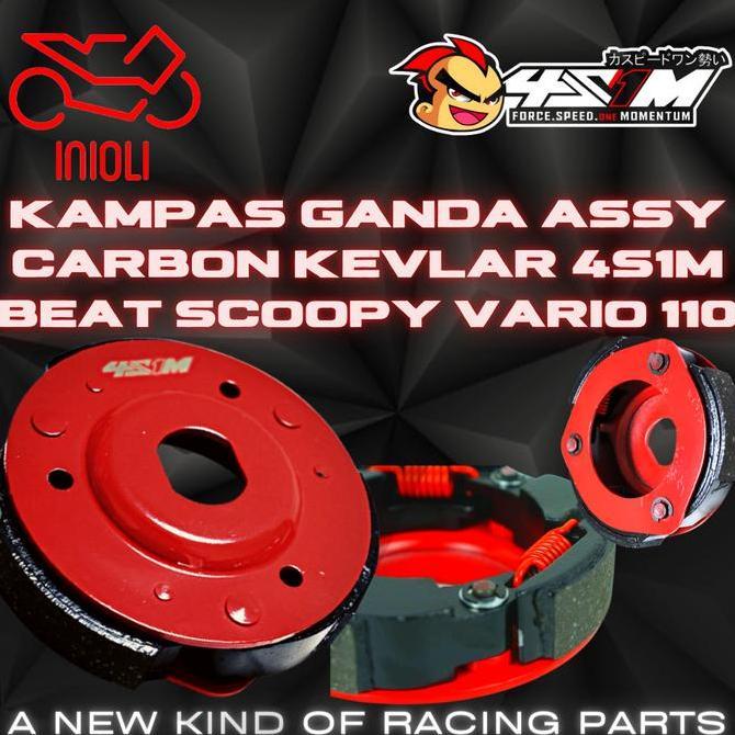 PAKET KAMPAS GANDA ASSY 4S1M BEAT SCOOPY VARIO CARBU FI ESP MIO SPORTY Terlaris