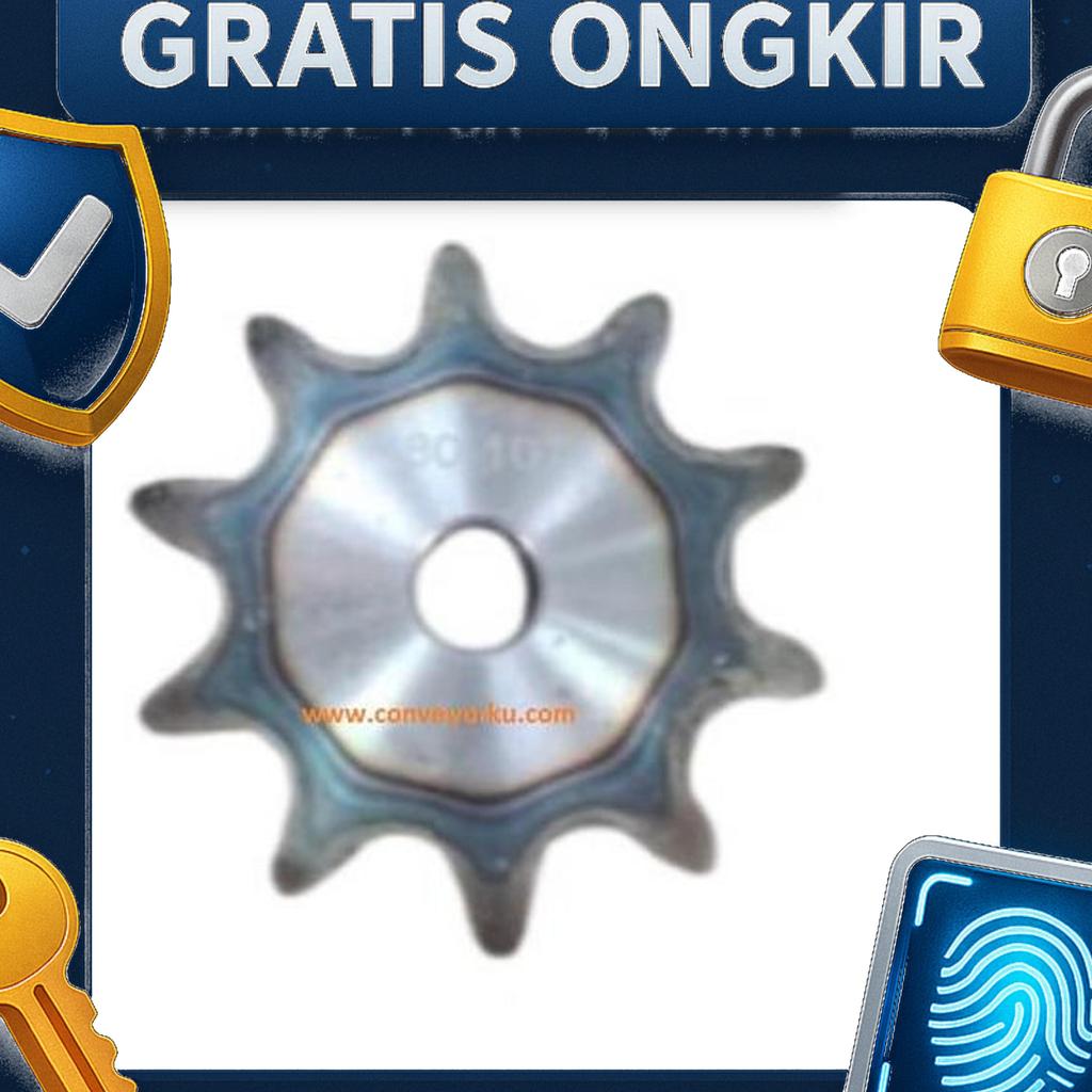 Sproket Rs 80 Single 10T Konde Tipe B ( Standard )