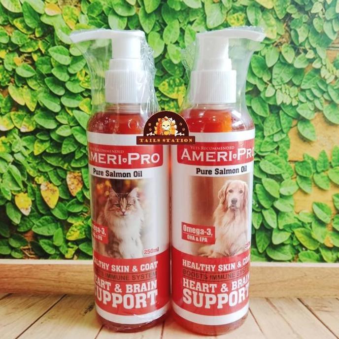 Vitamin Bulu Anjing & Kucing Ameri Pro Salmon Oil Dog & Cat 250ml