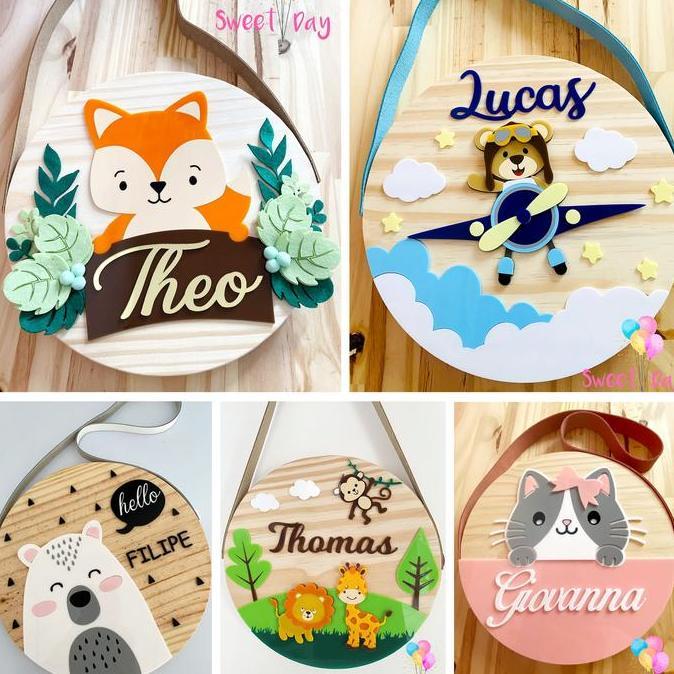 Hiasan Dinding Custom Nama Kamar Anak Souvenir Kado Ulang Tahun Wisuda