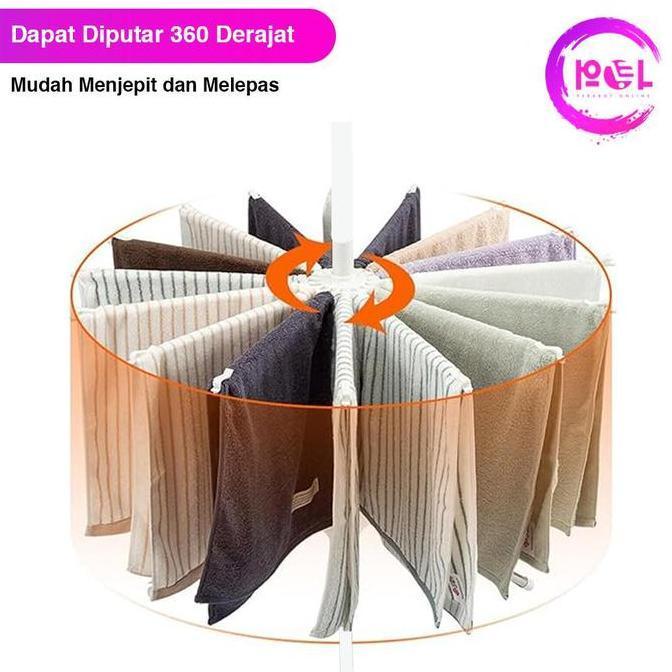 [POL] COD Jemuran Baju Menara Plastik | Jemuran Bayi | Jemuran Lipat | Gantungan Baju | Hanger Menar