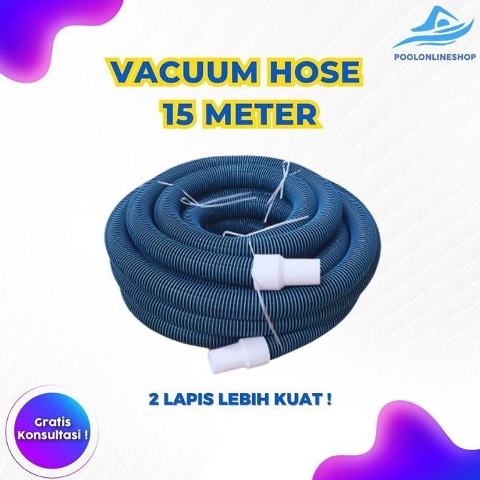 Flexible Vacuum Hose 15 Meter / Selang Vacuum Kolam Renang 15Meter