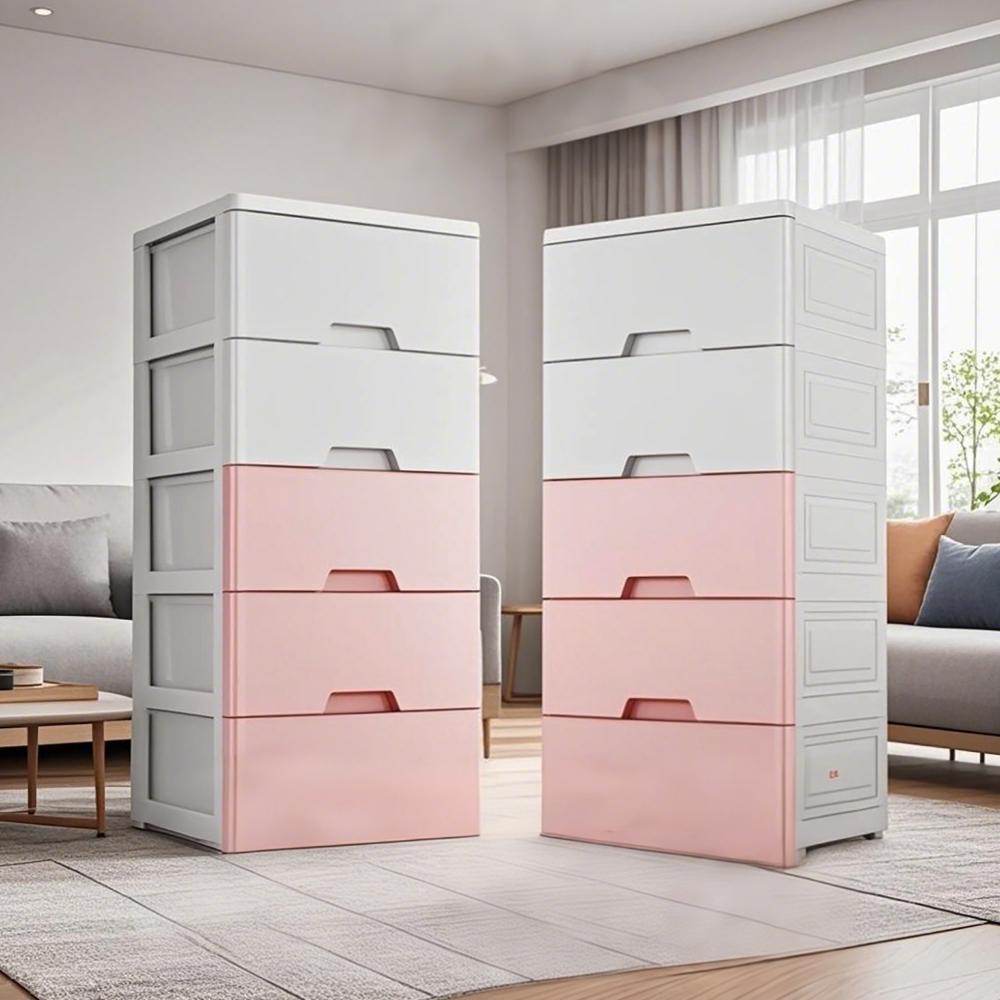 Homeliving Lemari Pakaian Anak 3 4 5 Tingkat Tempat Penyimpanan Mainan/Snack/Baju Serbaguna murah