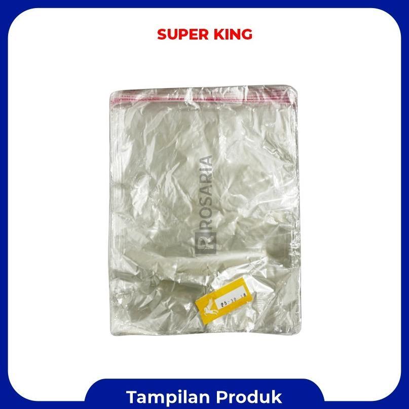Opp 25X30 Kantong Plastik Kemasan Bening Seal Lem Baju Kaos Baru