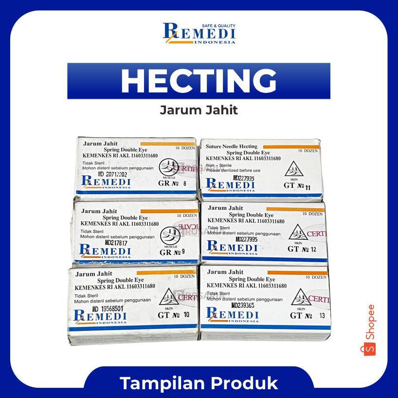 Suture Needle Hecting Remedi Jarum Jahit Kulit Hekting Heckting Nald Stok