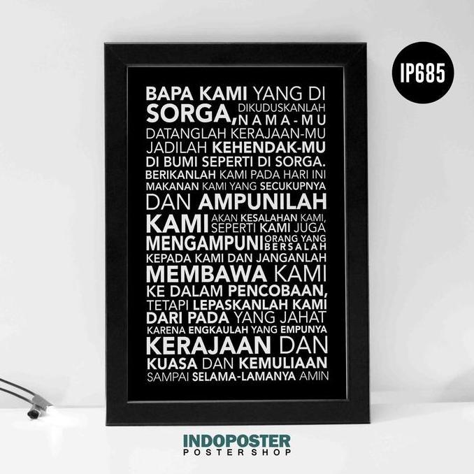 Poster Rohani Kristen Doa Bapa Kami