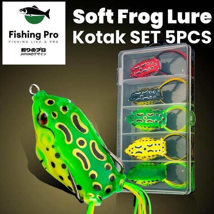 FISHING PRO molding Soft Frog Kodok Umpan Soft Lure 1 Set=8+11g, 4.9cm+ 5.5cm Umpan Pancing casting 