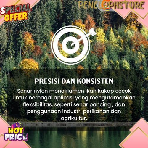 Unik Senar Cap Ikan Kakap  Ukuran 400 (25)  Per Roll /Tali Senar Pancing / Senar Layangan