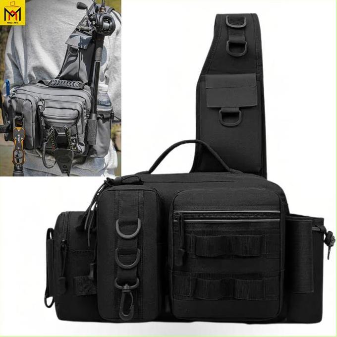 HARGA DISC - Tas Bahu Pinggang Alat Pancing Fishing Waist Lure Bag Oxford Waterproof