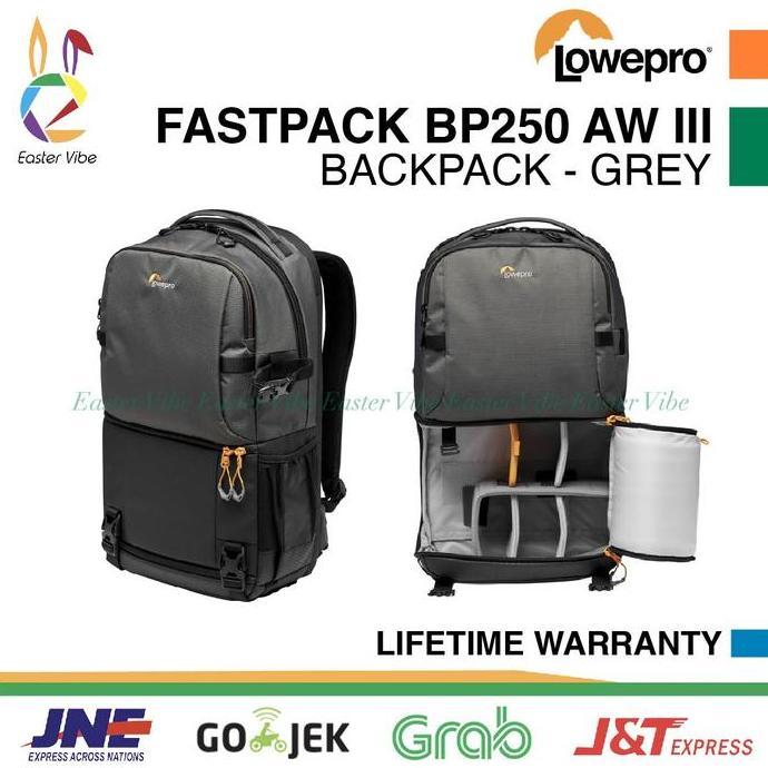 TERBARU - LOWEPRO FASTPACK BP 250 AW III - TAS BACKPACK KAMERA LAPTOP ORIGINAL