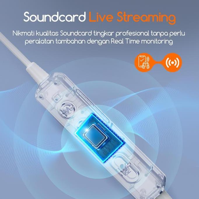 Yowwwvannn - Bonkyo Km8 Headphone Soundcard Karaoke Bluetooth Voice Changer Mic Record Streaming