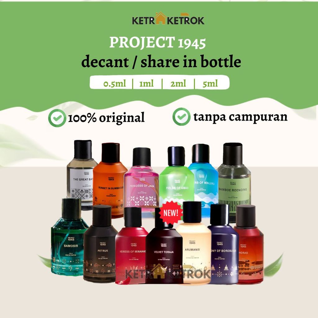 DECANT SHARE Parfum Project 1945 Velvet Toraja Arumanis  Heiress of Minahasa  CJ Petruk Horas