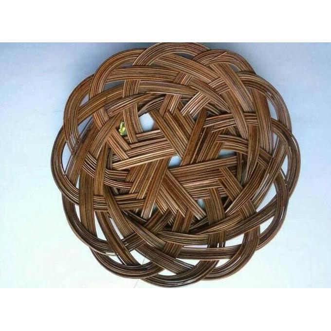 PIRING ROTAN ANYAM ( 1 lusin )