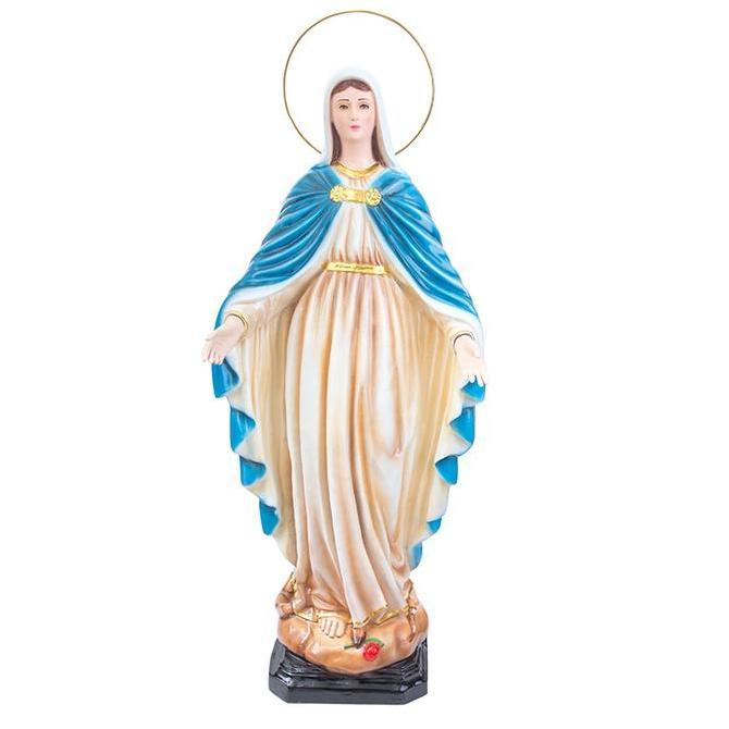 Patung Bunda Maria Mantila Putih 1 Meter - Patung Rohani