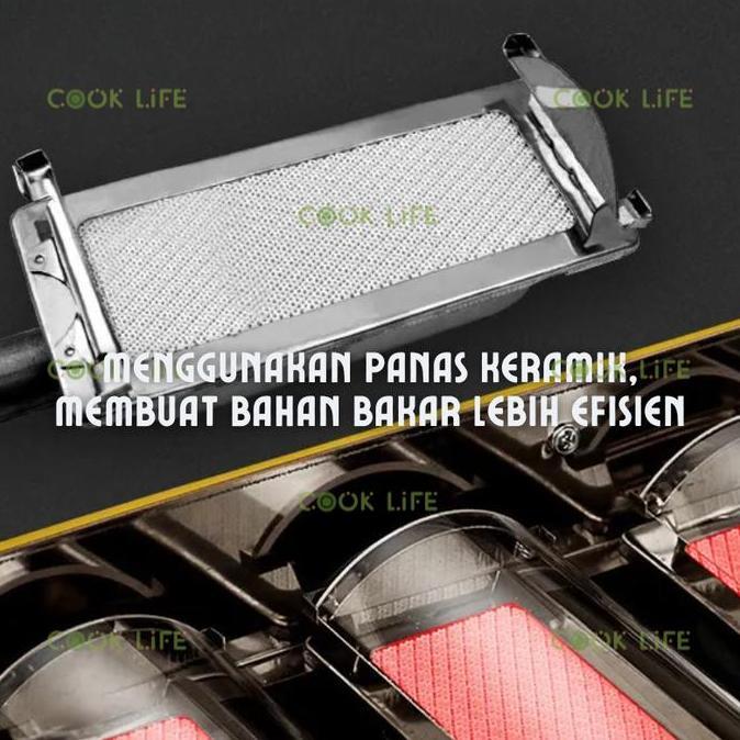 Miliki Alat Pemanggang Barbeque Matsunichi 2 & 3 Tungku Griller Trio Bbq Grill Paket Regulator Gas K