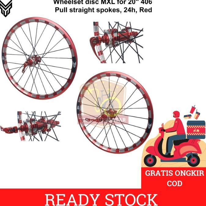 Wheelset Velg Sepeda Lipat MXL 20 Inch (451) Jangkrik