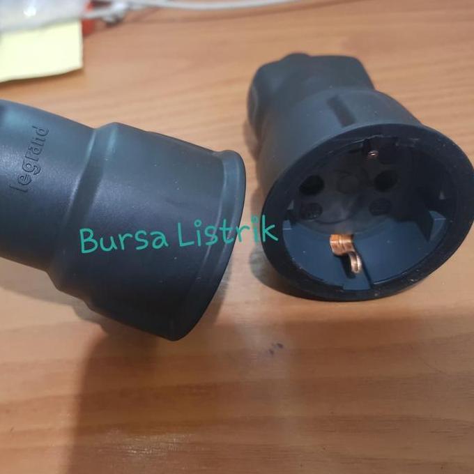 SOCKET FEMALE 2 PIN RUBBER LEGRAND KONTRA STEKER KARET 16A