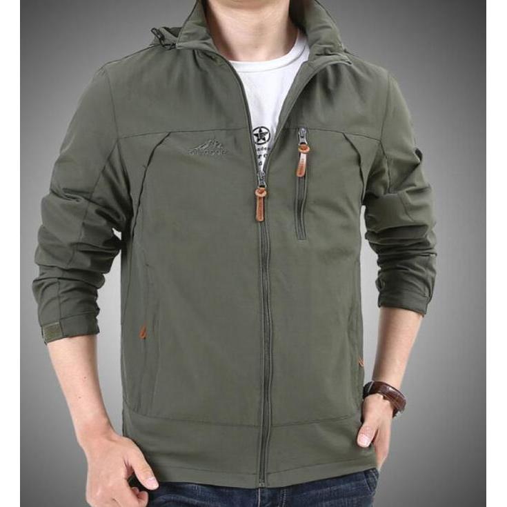 JAKET GUNUNG OUTDOOR WINDBREAKER PRIA JAKET TAHAN AIR PREMIUM
