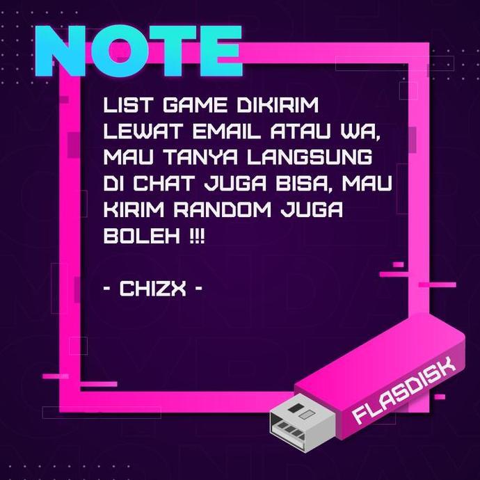 Flashdisk isi Game PC dan Laptop Full Game