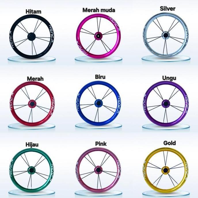 Xpush Wheelset 12 Inch Pushbike Balance Bike Velg Sepeda Anak Push Bike