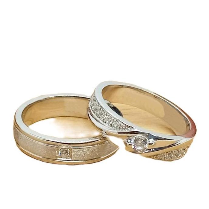 Cincin Tunangan Couple Perak Asli