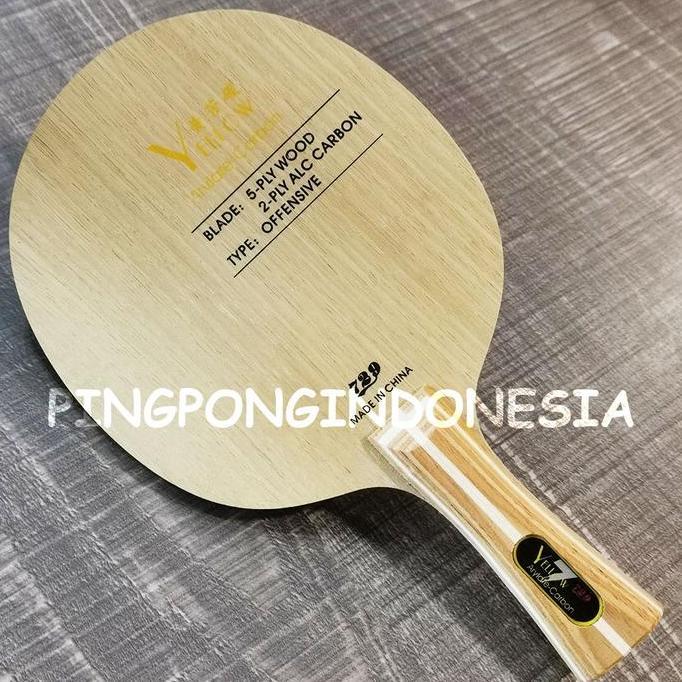 729 Yellow Arylate Carbon 7 Alc - Kayu Pingpong Bet Friendship Ritc Kayu Tenismeja Blade Pingpong