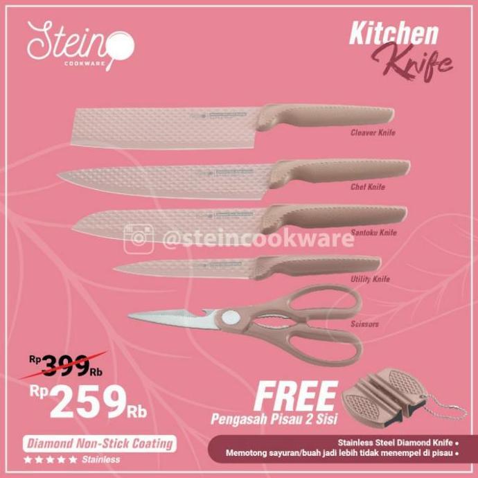 stein diamond knives set stein cookware / pisau set special price