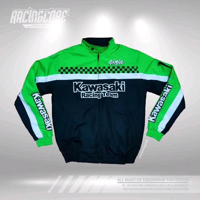 Jaket Nascar Kawasaki Ninja Zx Ninja 250 Ninja Rr Supermoto Waterproof Zipper Keren Terlaris Best Qu